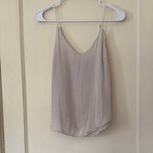 Elegant White/Cream Spaghetti Strap Top